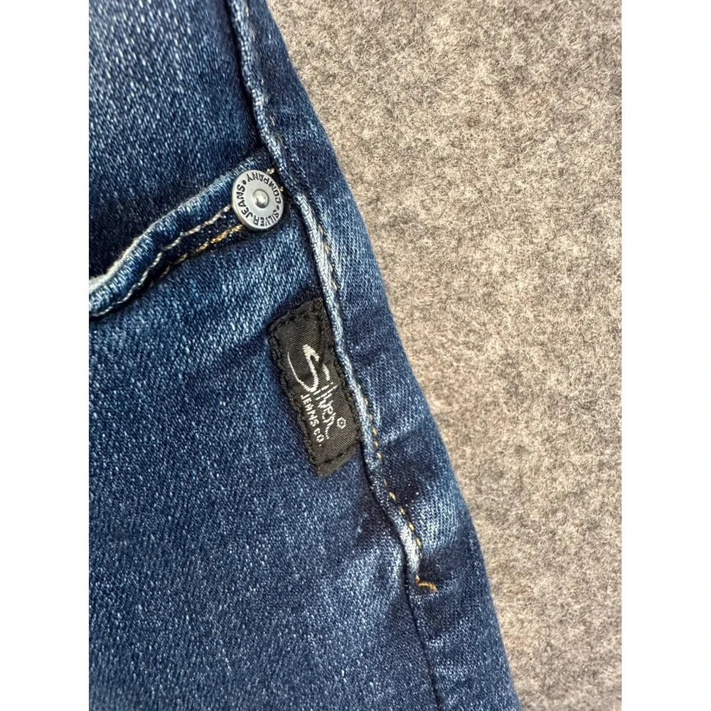 Silver Jeans Co. Womens Jeans Plus Size‎ Relaxed Fit Medium Wash Denim